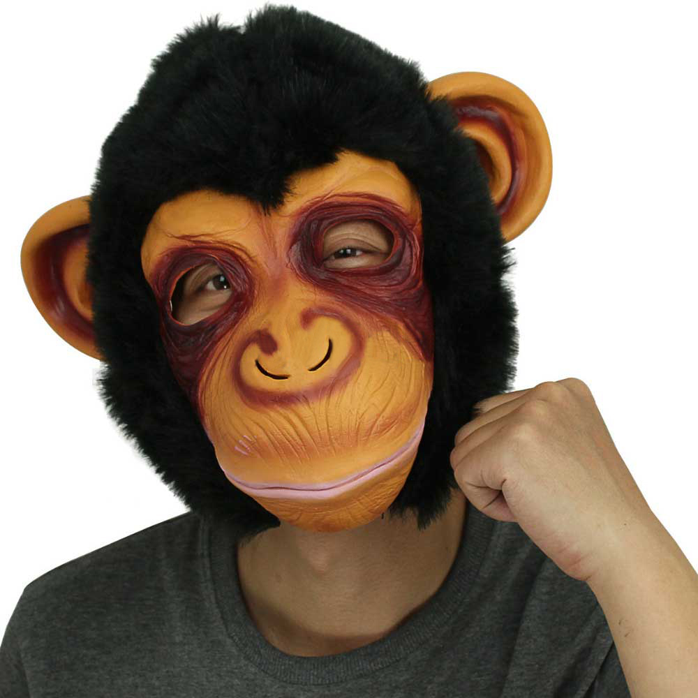 creep y Gorilla testa maschera di Halloween/scimmia lattice maschera spaventosa maschere di animali mascherina del partito di Cosplay