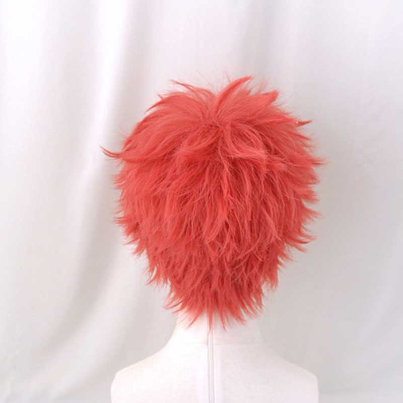 Akaza Short Red Cospaly Wig Hallowee Capelli sintetici Demone dei capelli sintetici Slayer Kimetsu no Yaiba